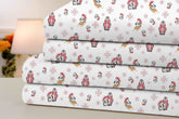 Bibb Home Printed Flannel 4 Piece Sheet Set.